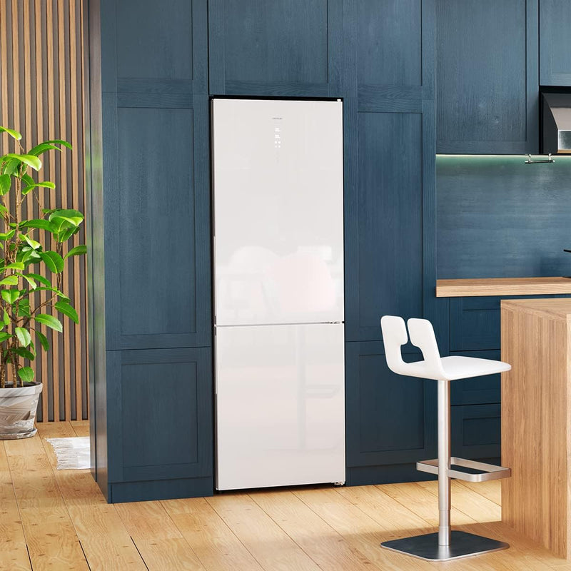 Cecotec Frigorífico Combi 2 Puertas Bolero CoolMarket Combi 250 Inox D. 250 L, Altura 181 cm y 55 cm de Ancho, Bajo Consumo, Sistema Multi Air Flow, Total No frost y 2 Cajones