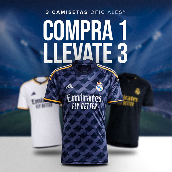 Compra una camiseta del Real Madrid y llévate 3 gratis (por tiempo limitado)