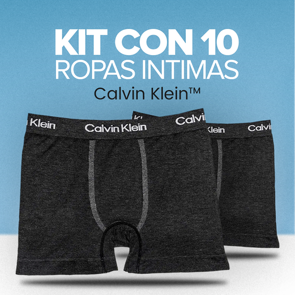 Kit con 10 ropa interior Calvin Klein (solo hoy)